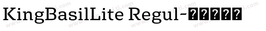 KingBasilLite Regul字体转换